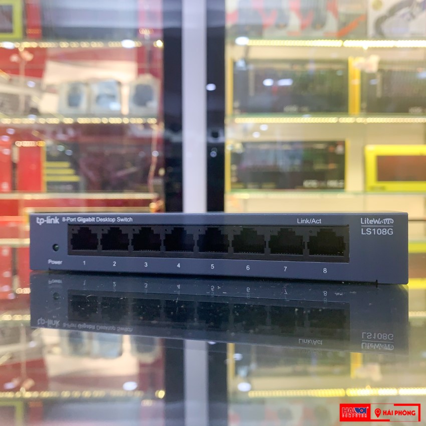 Switch TP-Link LS108G (8 cổng RJ45 10/100/1000Mbps - Vỏ kim loạiSwitch TP-Link LS108G (8 cổng RJ45 10/100/1000Mbps - Vỏ kim loại ảnh 1