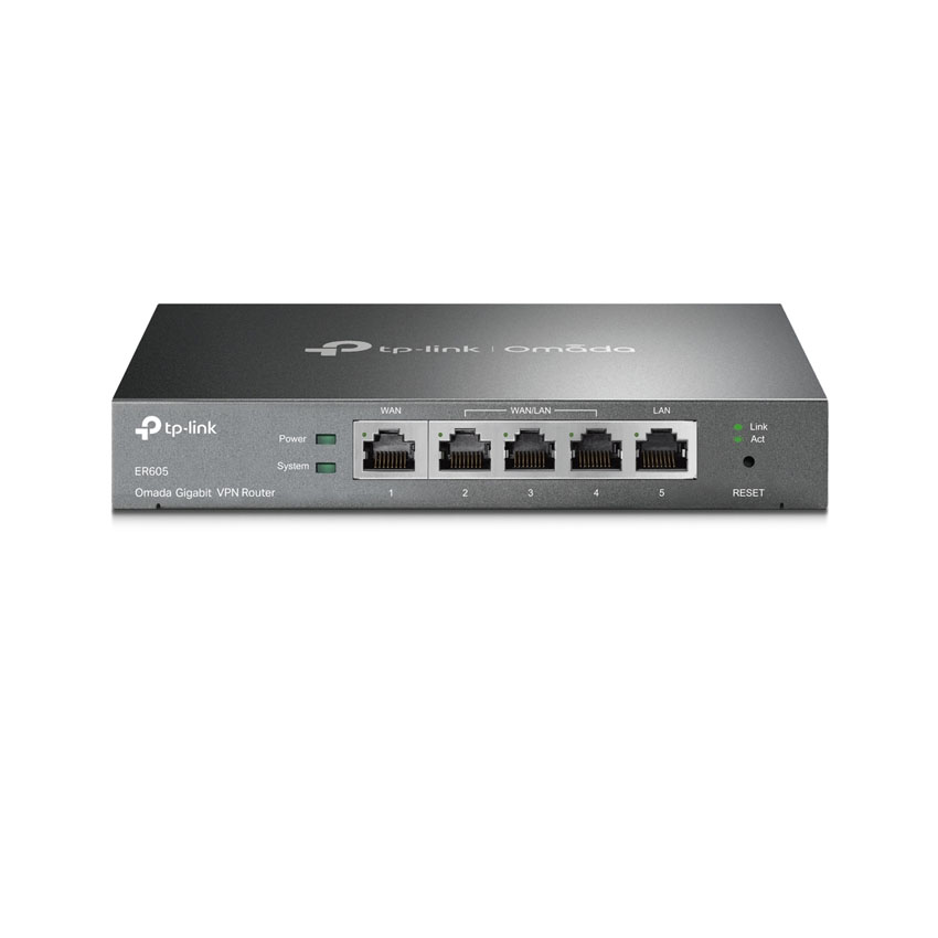 Cân bằng tải TP-Link TL-ER605 (TL-R605) Omada VPN băng thông rộng, 4 WAN Gigabit
