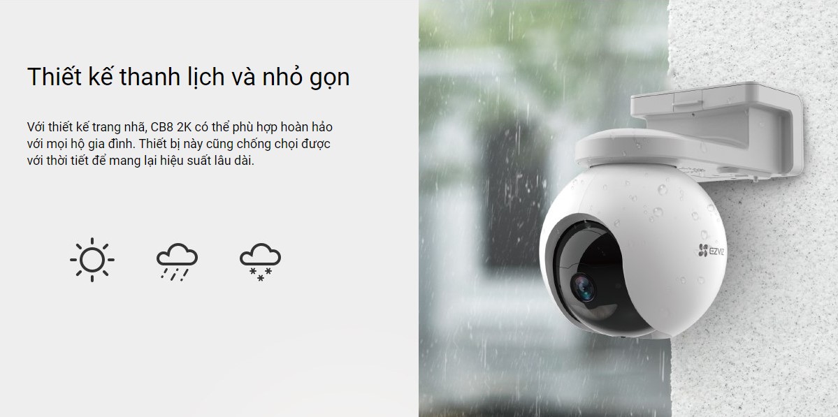 Camera EZVIZ CS-CB8 (2K/Có pin/Wifi/3M)