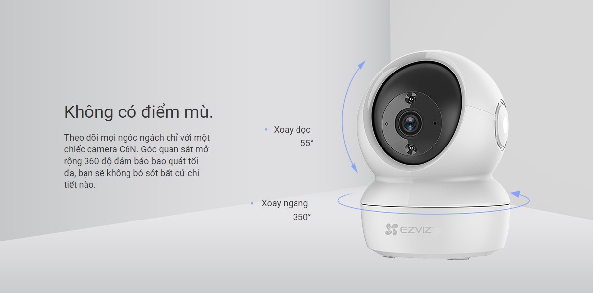 Camera IP Wifi quay quét thông minh EZVIZ C6N 4MP