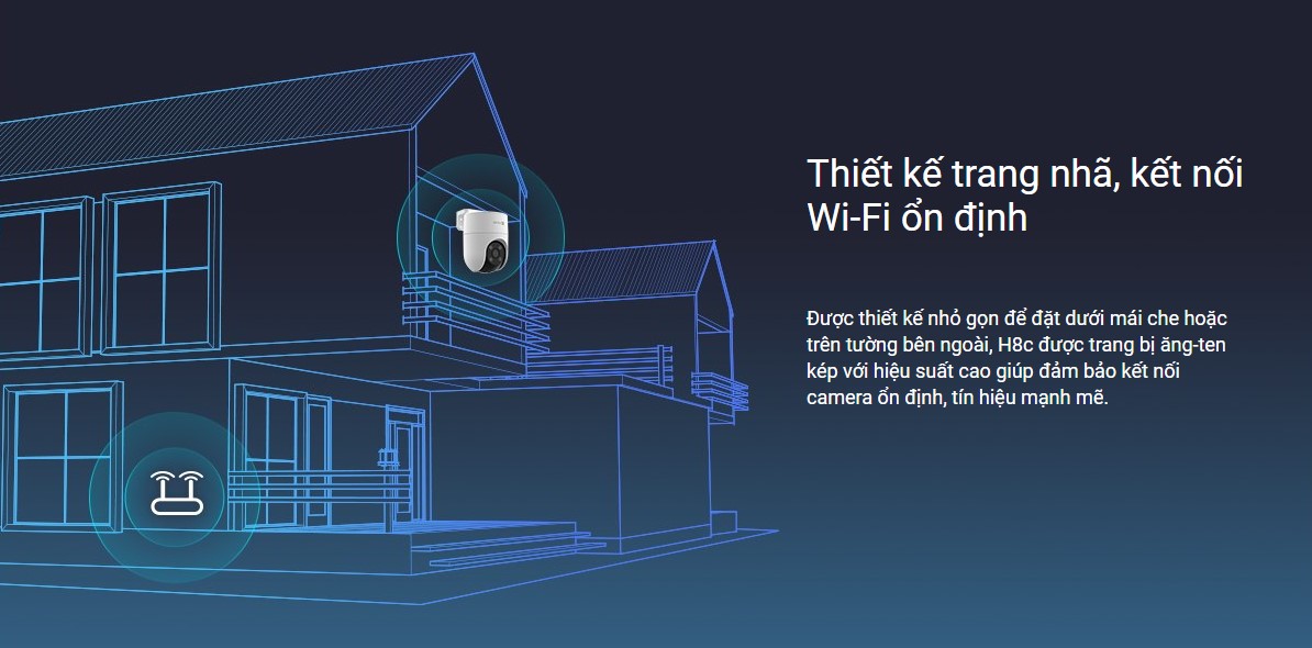 Camera WIFI quay quét EZVIZ CS-H8C