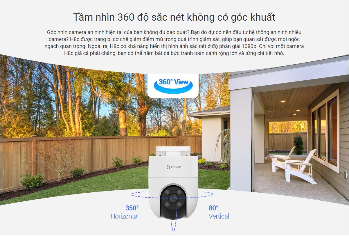 Camera WIFI quay quét EZVIZ CS-H8C