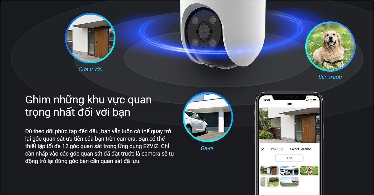 Camera WIFI quay quét EZVIZ CS-H8C