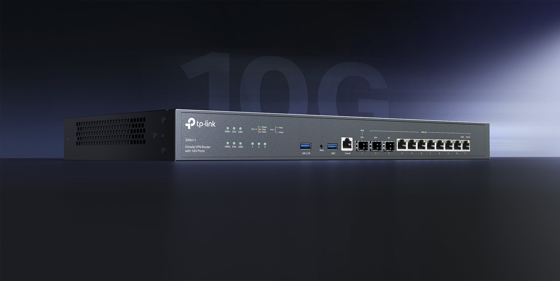 Cân bằng tải TP-Link ER8411 VPN với cổng 10G