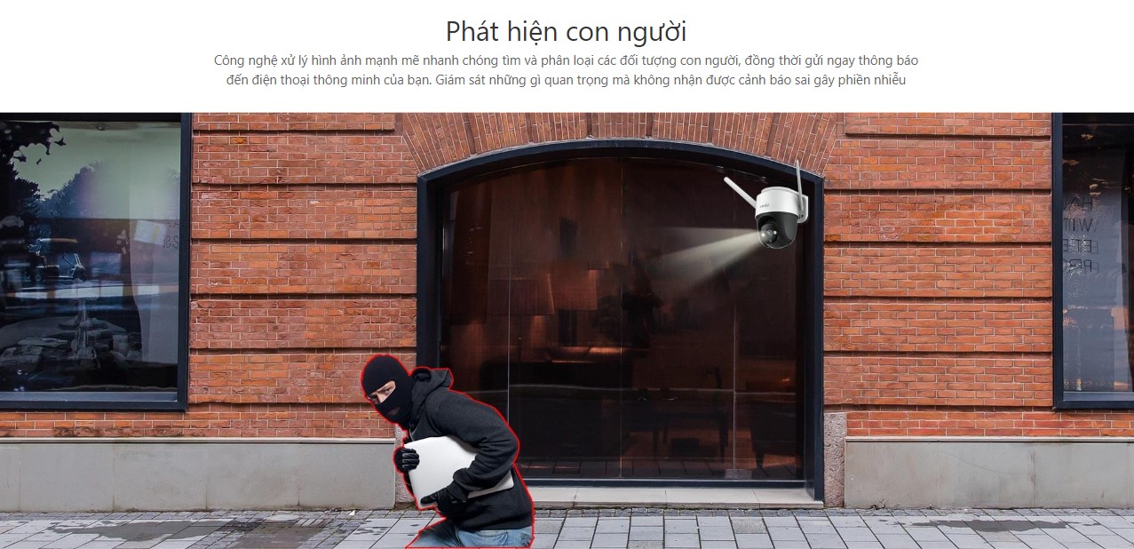 Camera IMOU IPC-S22FP/Wifi/Quay quét/ có màu 24/7/ phát hiện con người/zoom kỹ thuật số/ đàm thoại 2 chiều